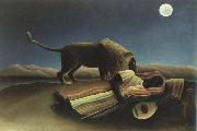 Henri Rousseau the sleeping gypsy Germany oil painting artist